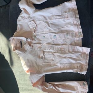 Light pink denim jacket